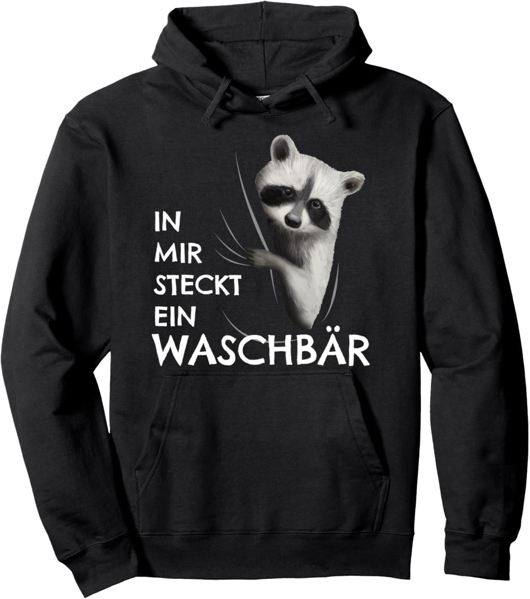 Waschbären Kostüm Kinder Kleidung In mir steckt ein Waschbär Pullover Hoodie