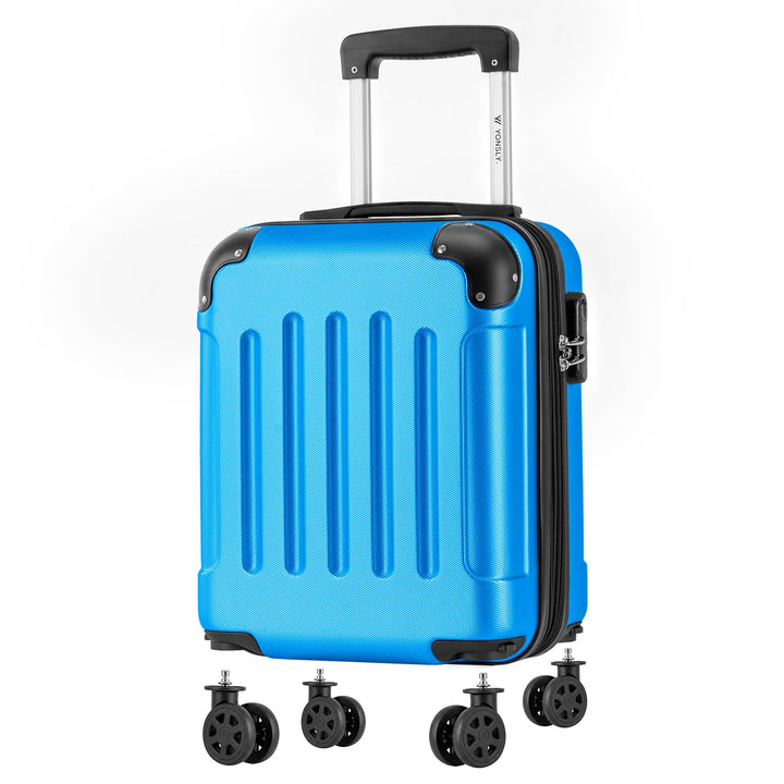 Kabinenkoffer mit abnehmbaren Rädern, S Koffer Suitcase Blau, Trolley Reisekoffer, Rollkoffer Handge