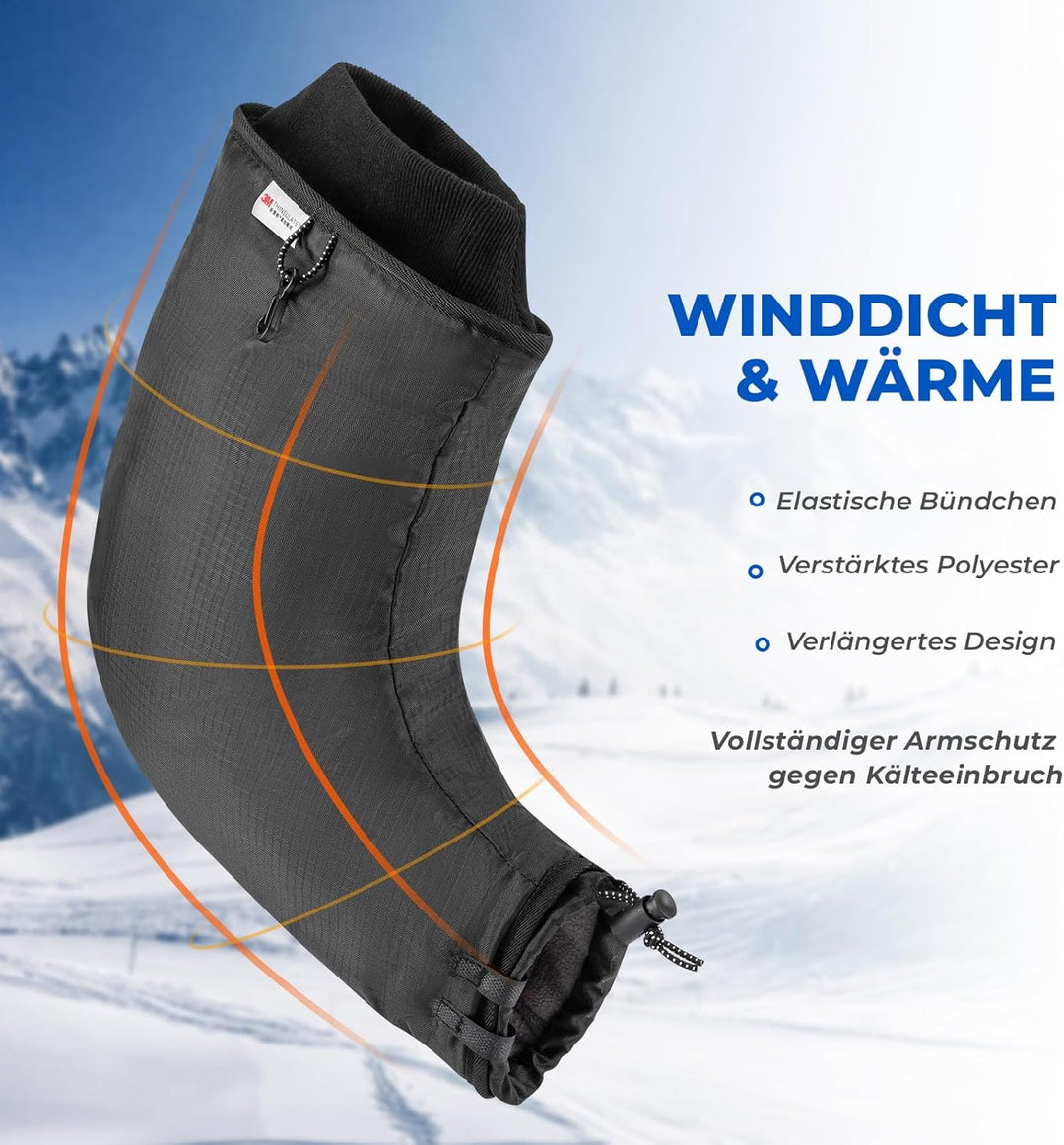 ROCKBROS Lenkerstulpen Lenker Handschuhe für Fahrrad Motorrad Roller Scooter Gefüttert Winddicht Was