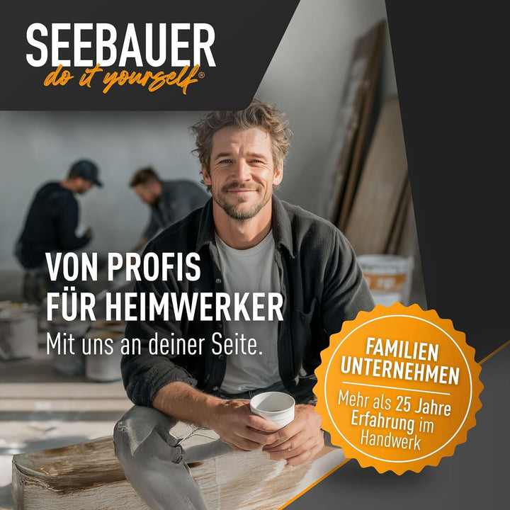 SEEBAUER diy® Wandfarbe Rot für Innen (No. 326 Cherry Kiss 5,0 Liter) Edelmatte Rottöne hohe Deckkra