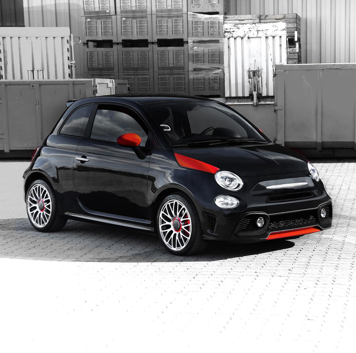 Folientechnik Bayer 1069 Motorhaubenstreifen kompatibel mit Fiat Abarth 500 595 695 ab Bj. 2007 (Sch