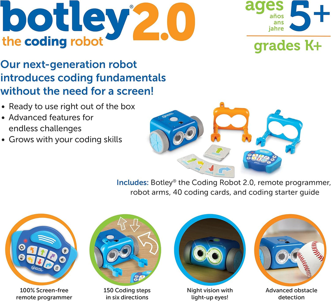 Learning Resources LER2941 Botley 2.0, der programmierbare