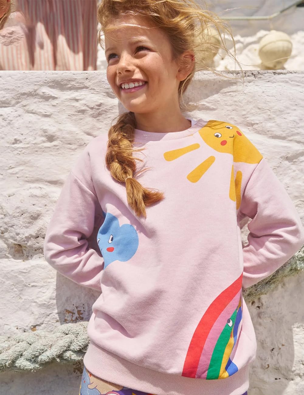 CM-Kid Sweatshirt Mädchen Langarm Pullover Kinder Shirts Baumwolle Warm Tops 1-7 Jahre Gr.92-122 104