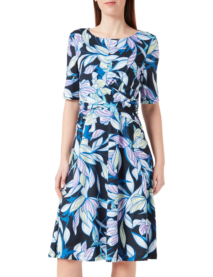 GERRY WEBER Damen 180023-35021 Kleid, Blau Druck, 34