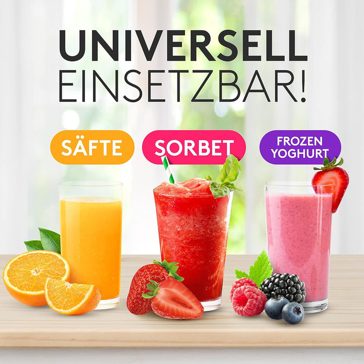 Vandenberg [DAS ORIGINAL] - Slow Juicer - Entsafter Gemüse und Obst - [150 W] Vitaminschonender Obst
