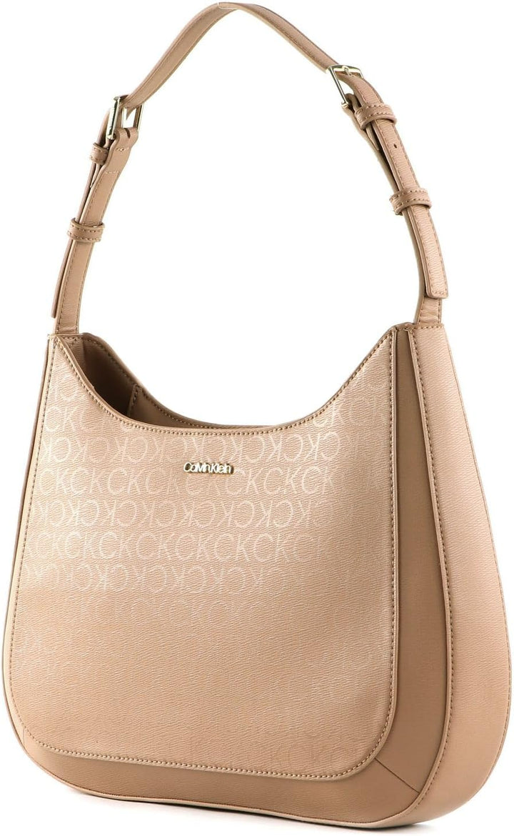 Calvin Klein CK Must Shoulder Bag M Safari Canvas Mono