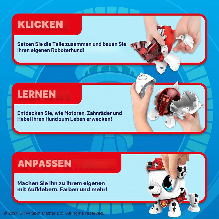 Goliath Build-A-Bot: Paw Patrol Marshall, Bausatz für Kinder ab 3 Jahren, MINT Educational Konstrukt