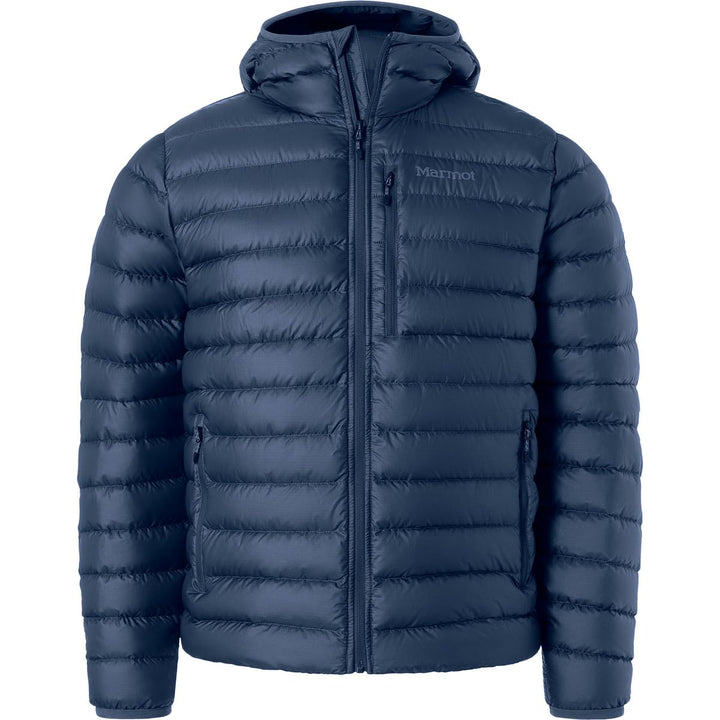 Marmot Men's Highlander Hoody Warm Down Jacket, Insulated Hooded Winter Coat, Breathable 700 FP Down