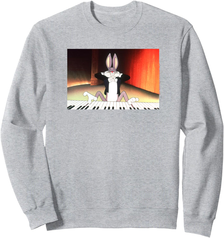 Looney Tunes Bugs Bunny Playing Piano Sweatshirt