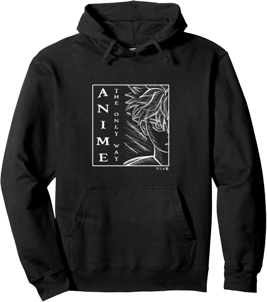 Anime, The only Way, Manga Kawaii Love Pullover Hoodie
