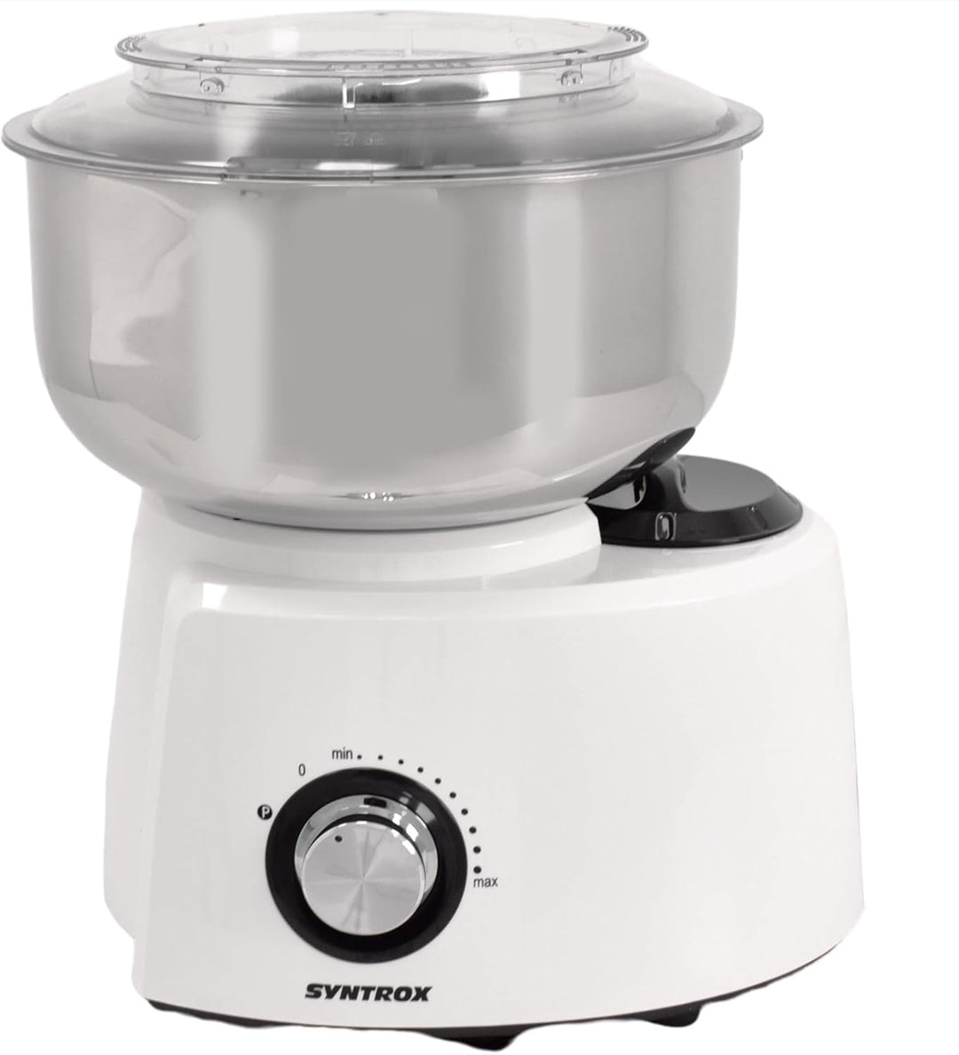 Syntrox 5,8 l Küchenmaschine Wanaxa mit Fleischwolf | Mixer | Teigknetmaschine, Geräuscharme Knetmas