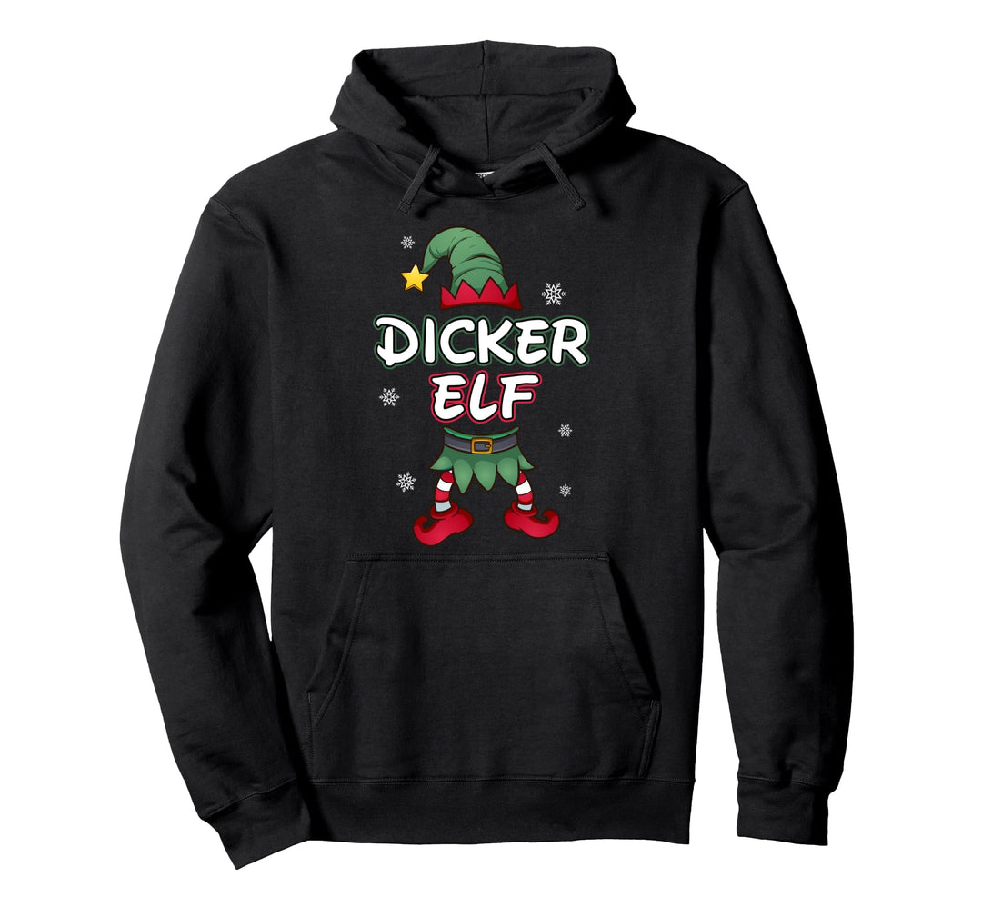 Dicker Elf Weihnachtsoutfit Partnerlook Geschenk Weihnachten Pullover Hoodie