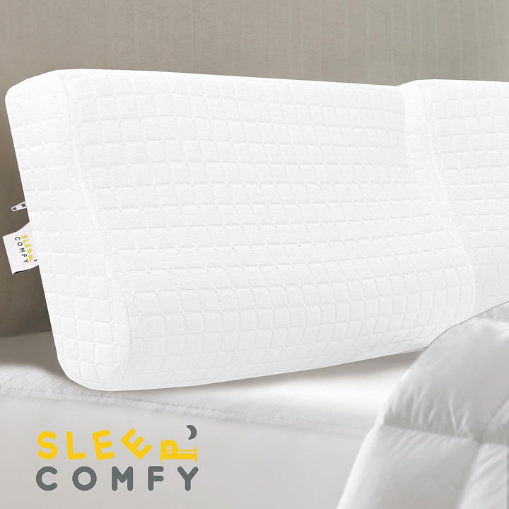 SLEEP COMFY Premium Mini Visco HWS Nackenkissen, Kopfkissen, Nackenstützkissen Memory Foam Ergonomis