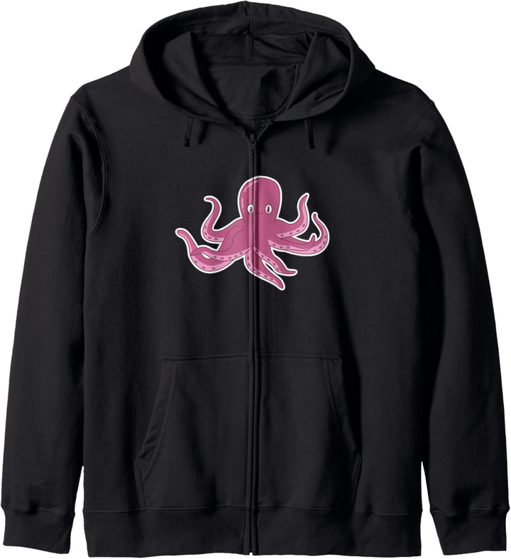 Oktopus Kraken Ocean Grafik Jungs Mädchen Kinder Geschenk Kapuzenjacke