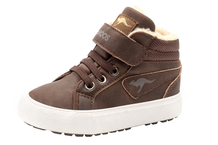 KangaROOS Unisex Kinder KAVU Iii Sneaker 24 EU Braun Dark Brown Sand 343, 24 EU Braun Dark Brown San