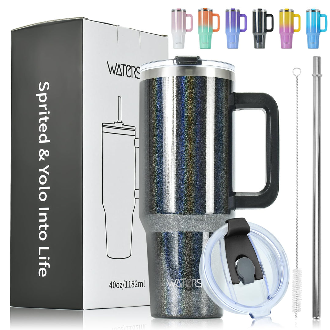 40oz Kaffeebecher to Go Thermobecher Doppelwandiger Edelstahl Vakuum Auslaufsicher Trinkbecher mit G