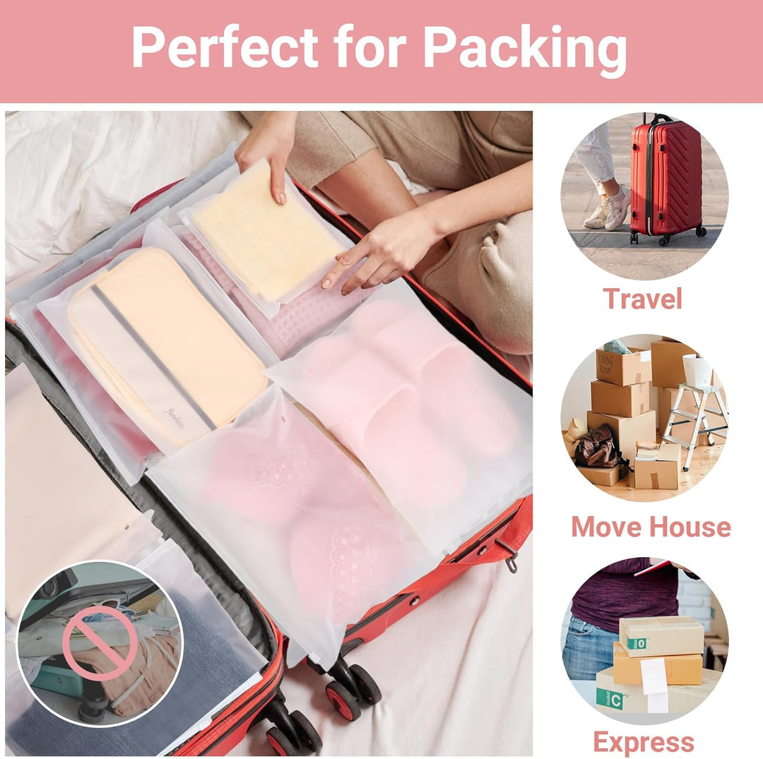 Zip Beutel Kleidung, 50 Stück 30 * 30cm Kleiderbeutel, Plastikbeutel Verschliessbar Kleidung, Zip Be