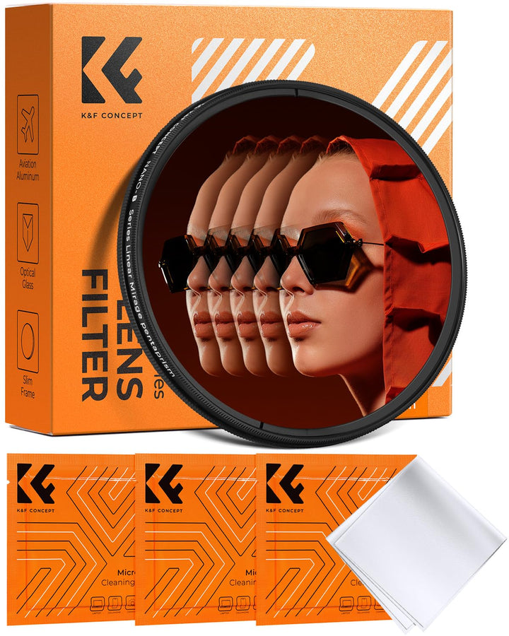 K&F CONCEPT 67mm Linear Mirage Pentaprism Filter Optisches Glas Prisma Spezialeffekt Kamera Objektiv