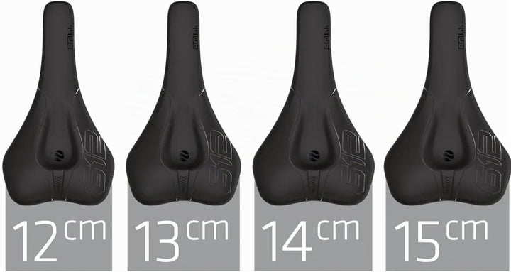 SQlab Sattel 612 Ergowave Carbon Fahrrad 14 cm Schwarz, 14 cm Schwarz