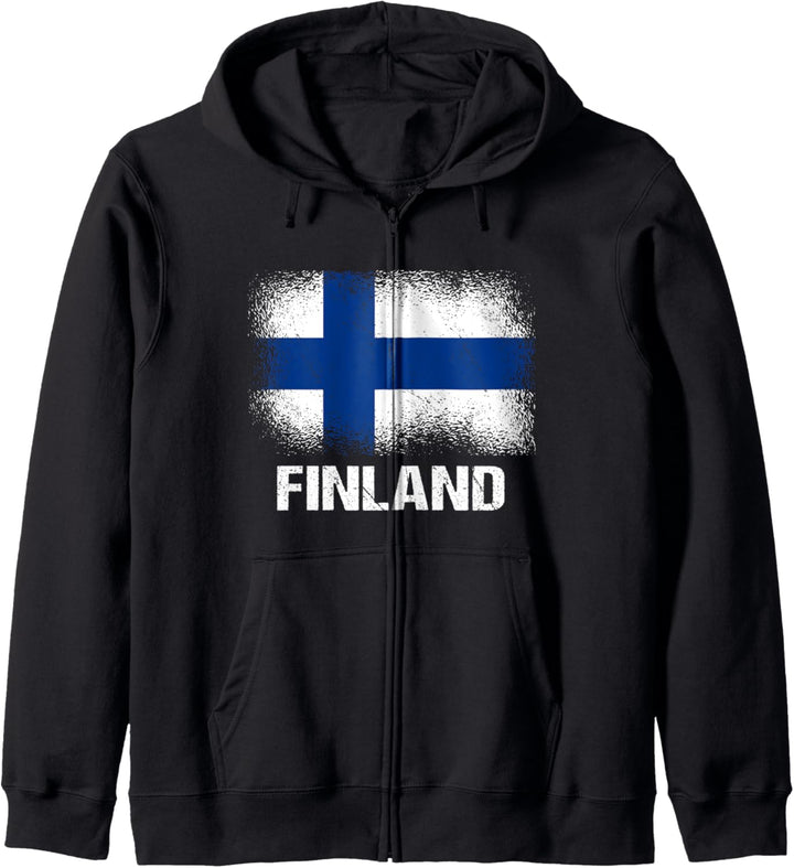 Finnische Flagge Finnland Kapuzenjacke