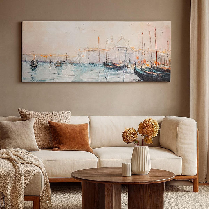 Panorama Bilder auf Leinwand 100x40cm Leinwandbild Venedig Basilika Gross Wanddeko Bild Schlafzimmer