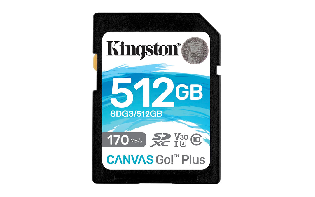 Kingston SDG3/512GB SD Speicherkarte ( 512GB SDXC Canvas Go Plus 170R C10 UHS-I U3 V30 ) SD-Karte 51