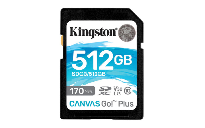 Kingston SDG3/512GB SD Speicherkarte ( 512GB SDXC Canvas Go Plus 170R C10 UHS-I U3 V30 ) SD-Karte 51