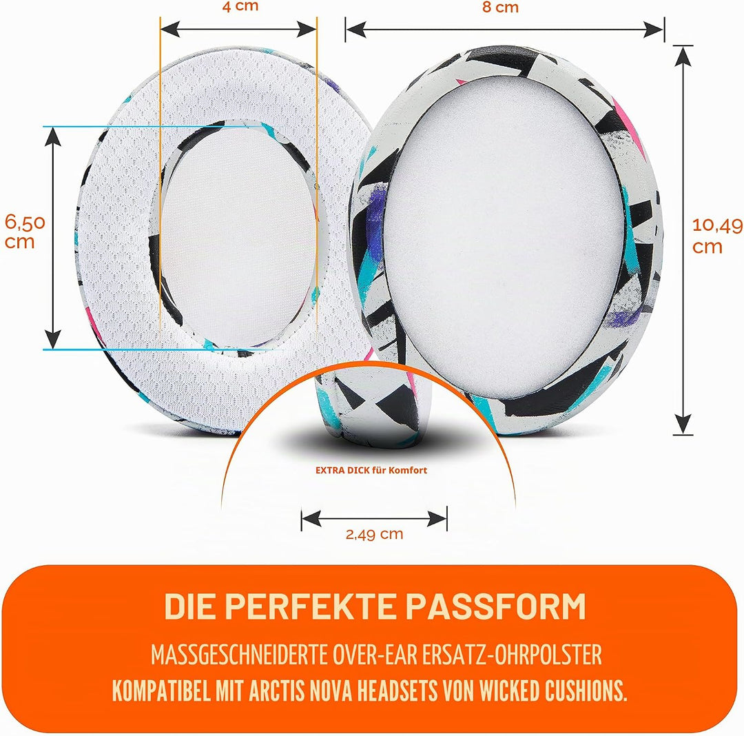 WC Freeze für Arctis Nova – Kühlgel-Ersatz-Ohrpolster für Arctis Nova Pro Wired, Nova 7, 3, 1 – Herg