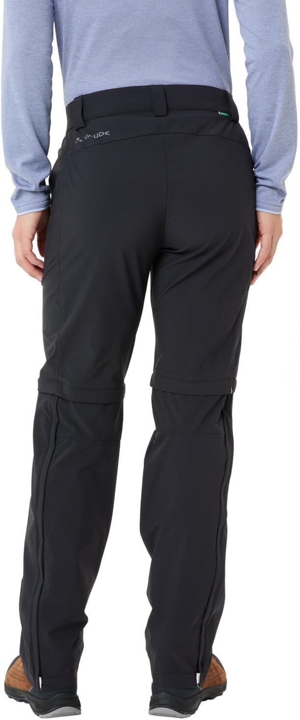 VAUDE Women's Farley Stretch Zo T-Zip Pants Ii Trousers 48 Schwarz, 48 Schwarz