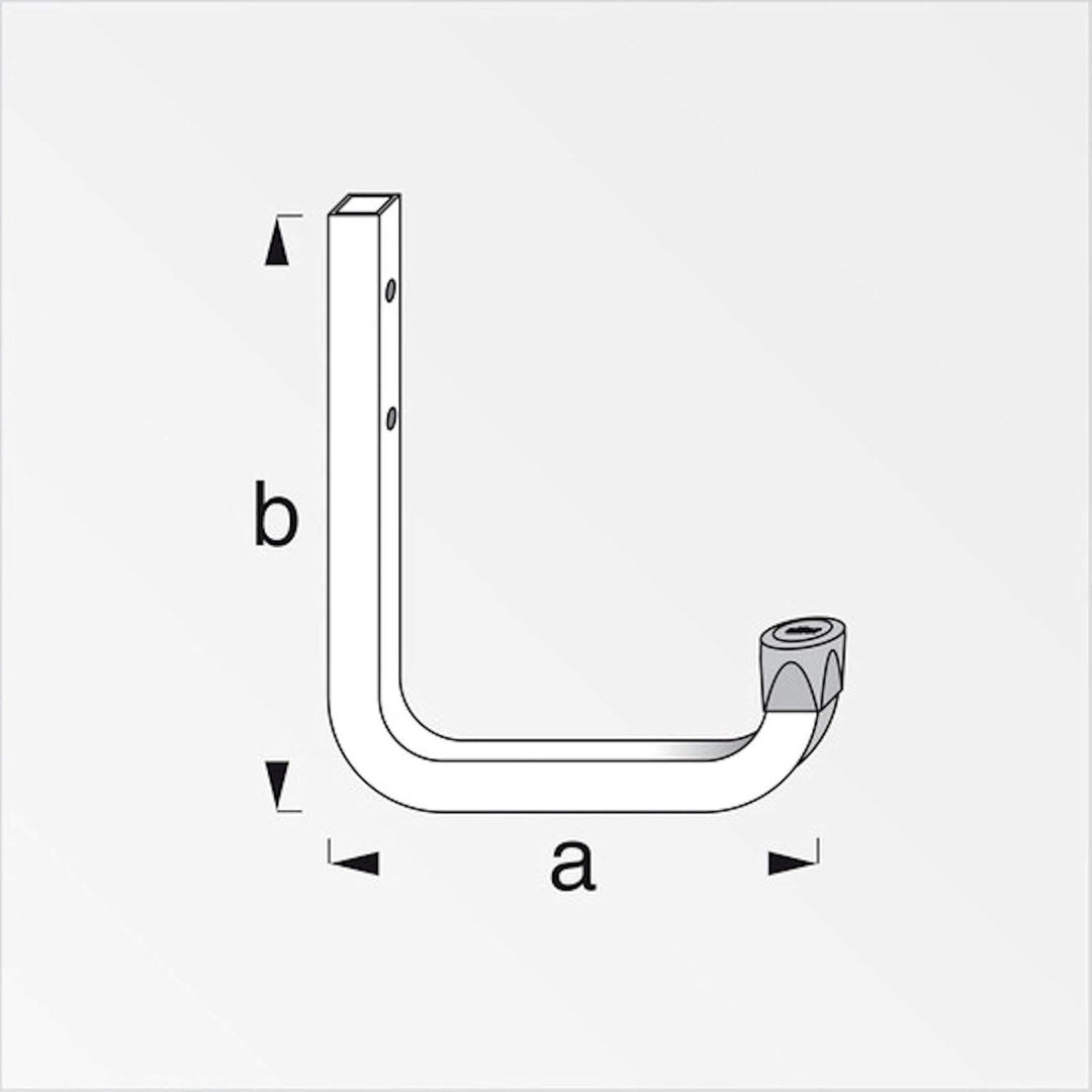 OrgaTech 10 x Wandhaken 300 x 250 mm Gerätehalter Montagehaken Allzweckhaken 10 Stück - 300 x 250 mm
