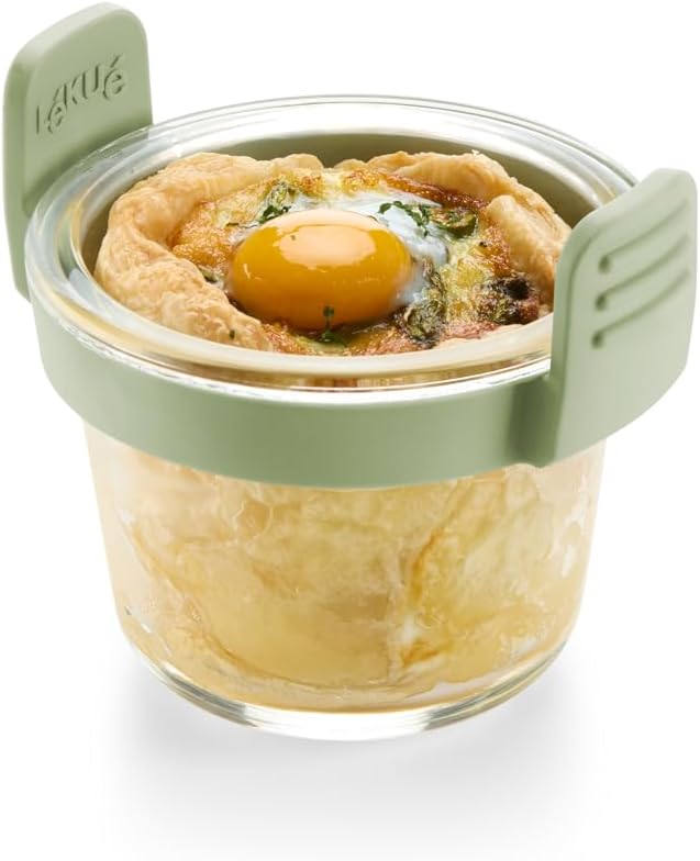 Lékué Mini-Gläser für Heissluftfritteuse 4er-Set, Mini-Gläser