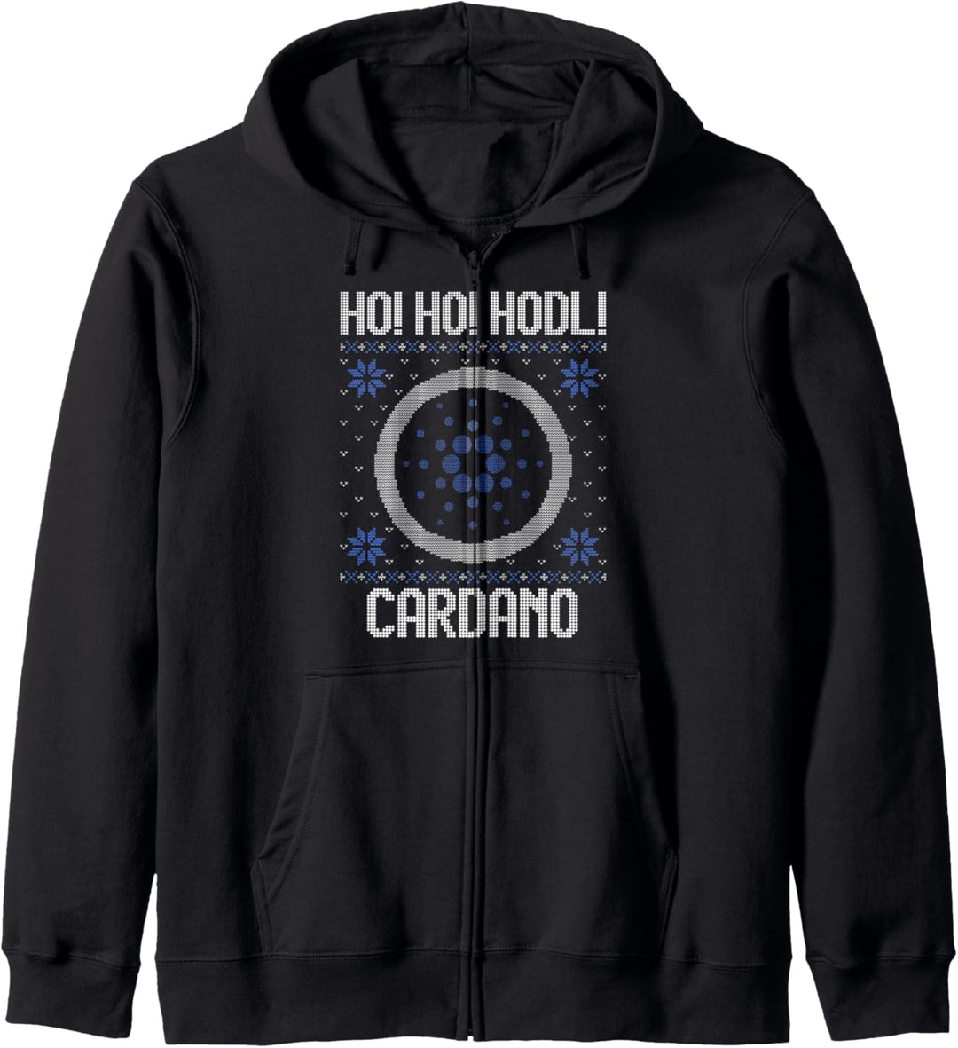 Ho Ho HODL Cardano - Fun Cardano Cryptocurrency Gear Kapuzenjacke