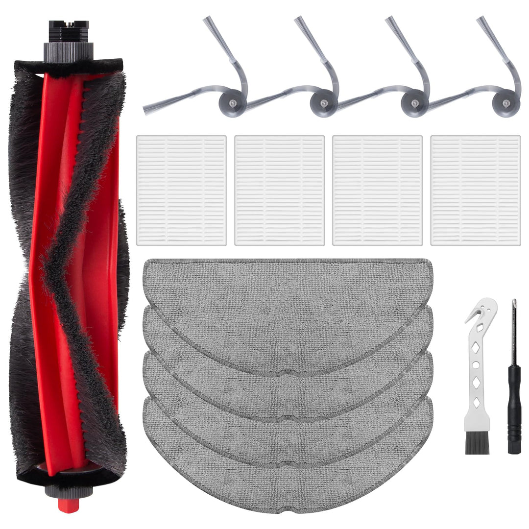 Ersatzteile ZubehörSet für Roborock Q7 M5 / Q7 M5+ / Q7 L5 / Q7 L5+ Saugroboter, 1 Hauptbürsten, 4 H
