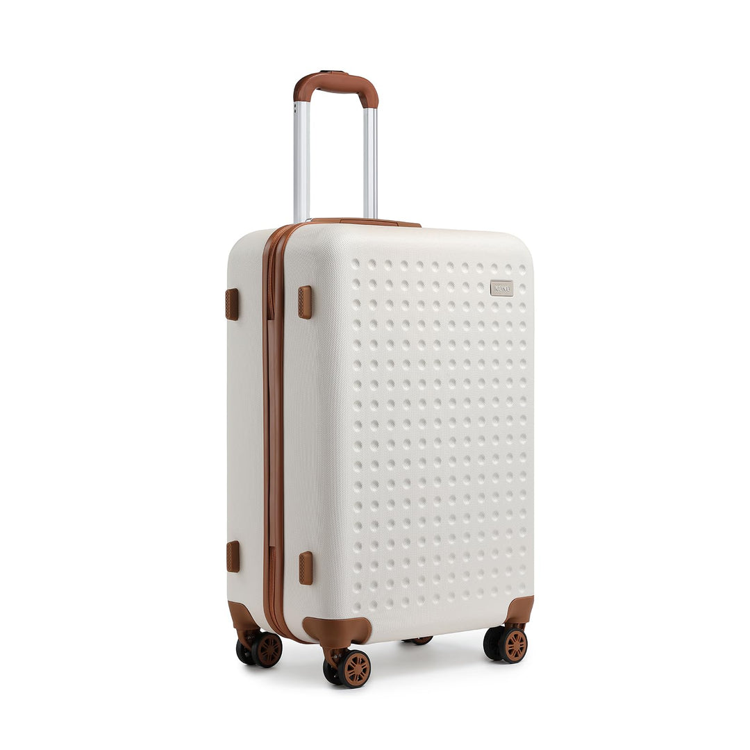 KONO Koffer Trolley Gross Hartschalenkoffer Reisekoffer von ABS Hartschalen Handgepäck mit 4 Spinner