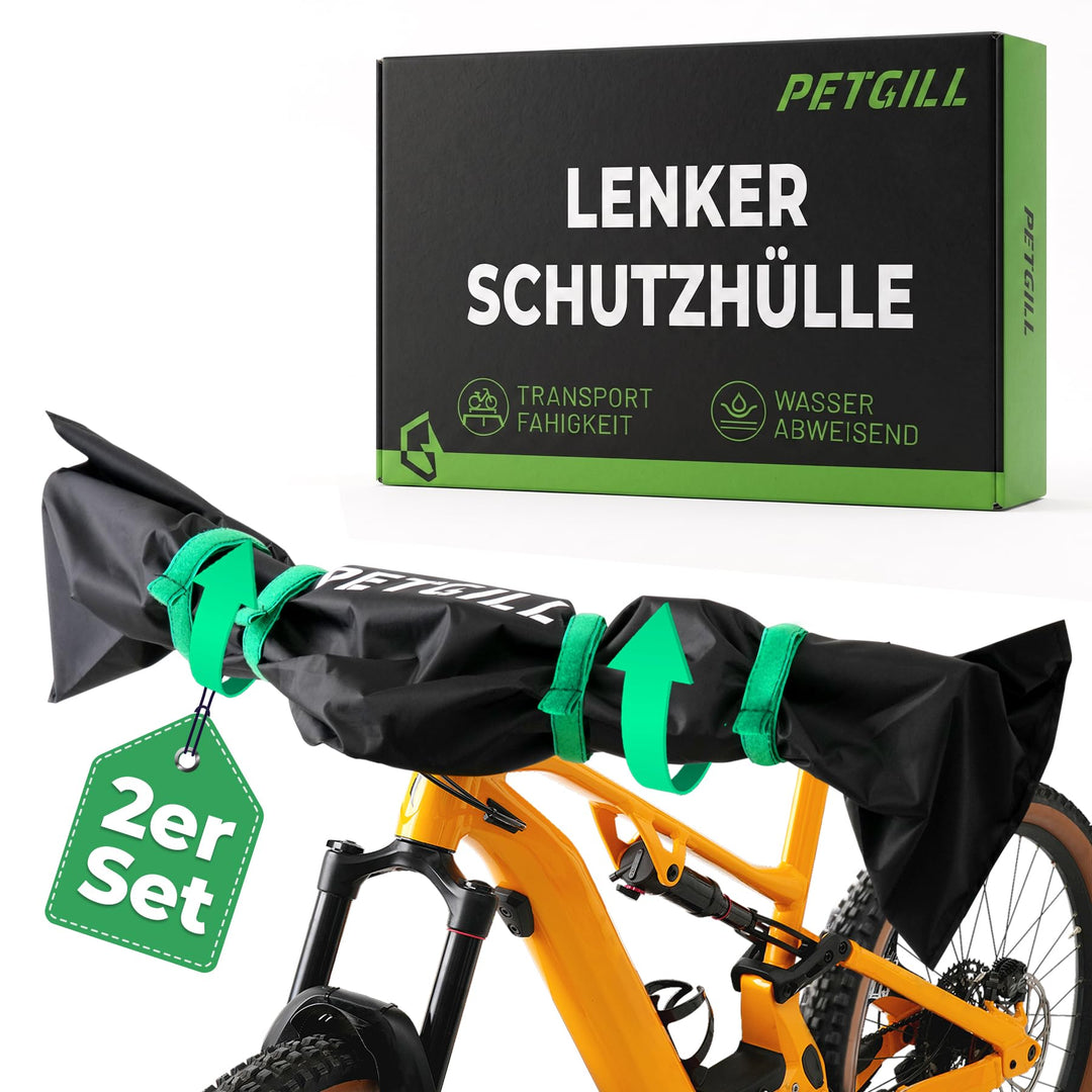 2er Pack Lenkerschutzhülle E-Bike &amp; Fahrrad, 420D Wasserdichte Fahrradabdeckung, Transportschutz für