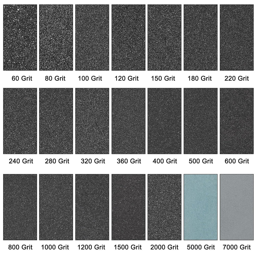 QUARKZMAN 10 Stück Schleifpapier 180 Körnung 18 x 12 Zoll Wasserdichte Unterlage Siliziumkarbid Schl