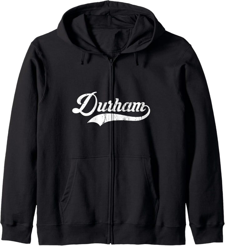 Durham Stadt North CarolinaVintage Retro Style design Kapuzenjacke