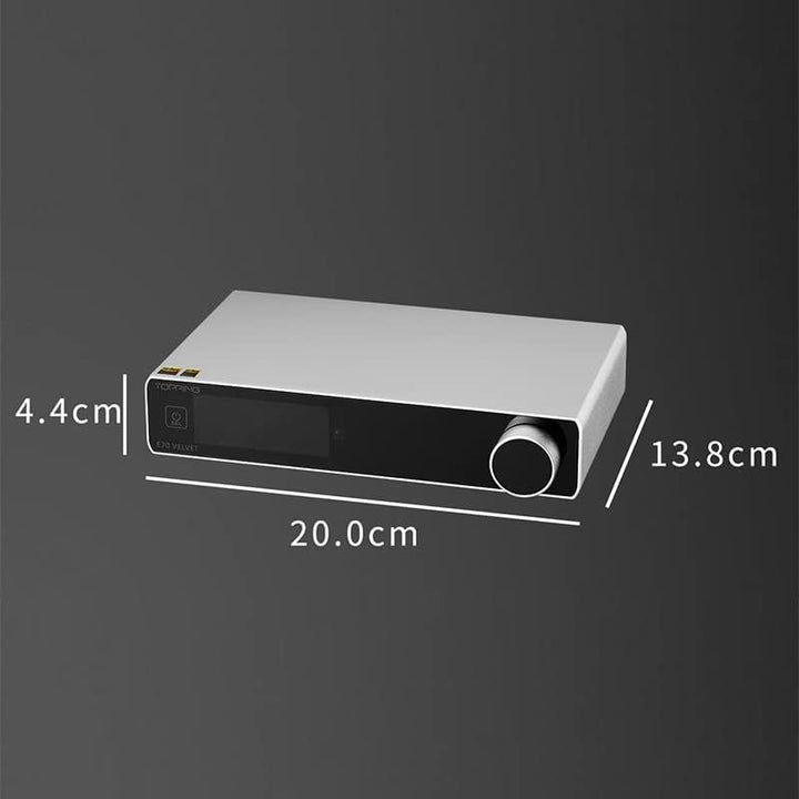 Topping E70-VELVET DAC AK4499EX XU316 RCA XLR Bluetooth 5.1 Unterstützung LDAC Übertragung Low-Noise