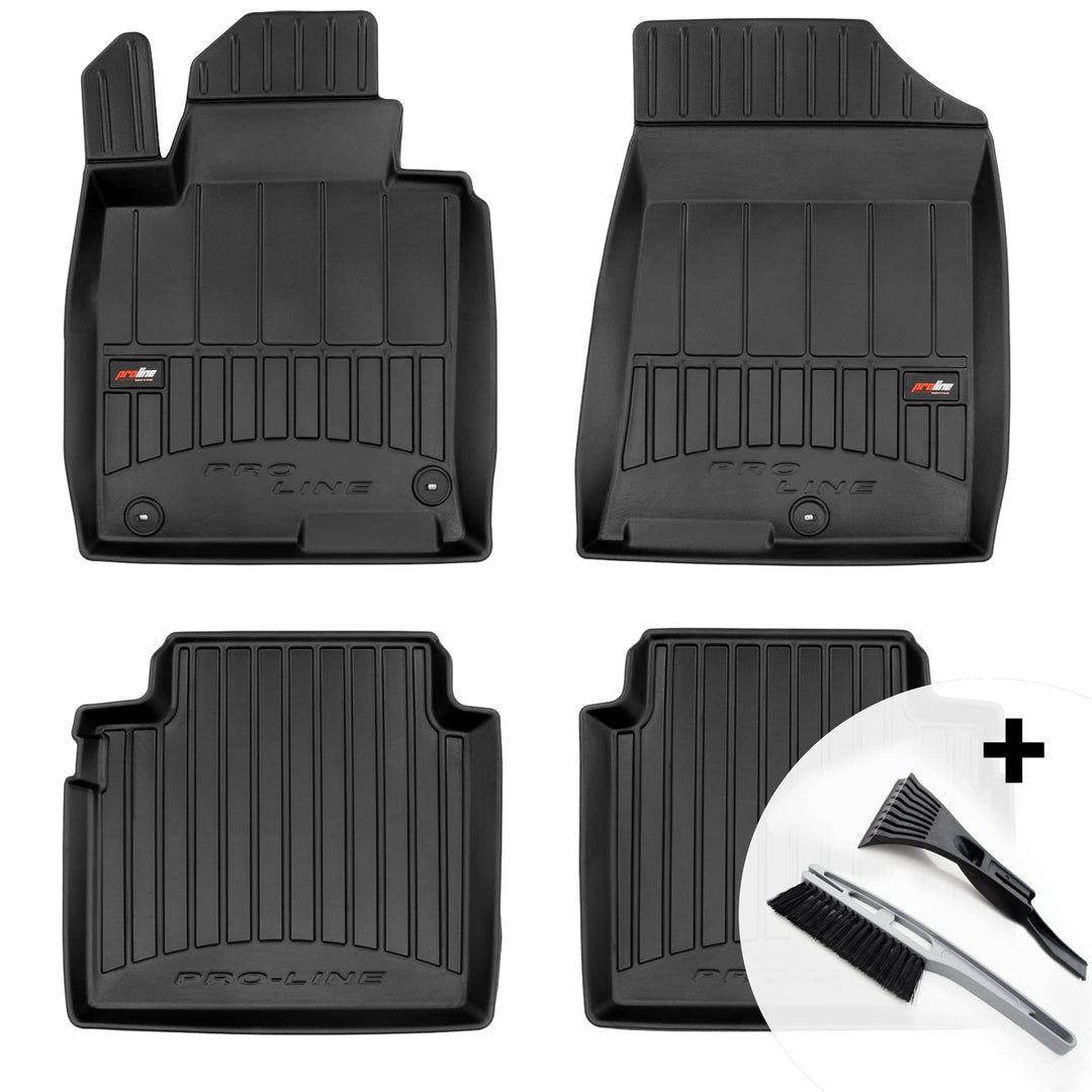 moto-MOLTICO 3D Gummimatten Auto Fussmatten Gummi Automatten 4-teilig Set - passend für Kia Optima I