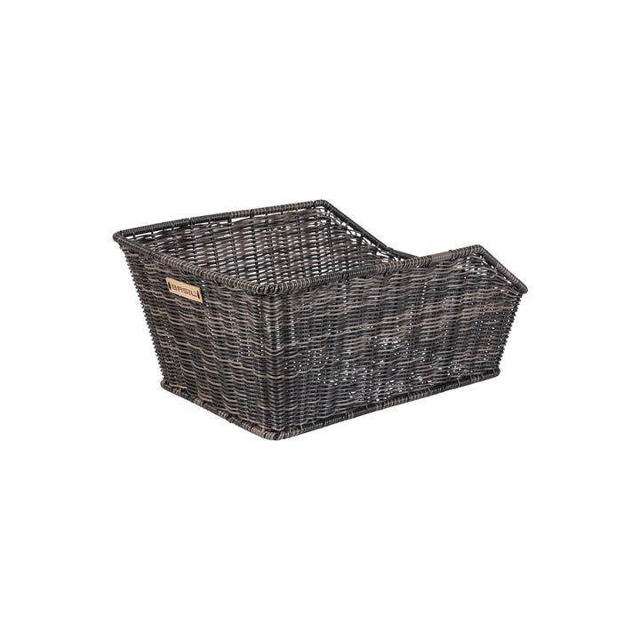 Basil Hinterradkorb Cento-Rattan Look Braun Single, Braun Single