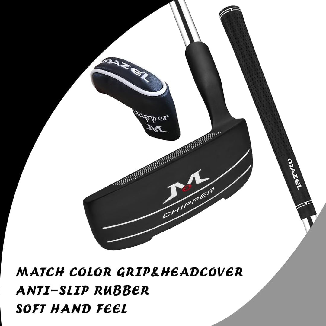 MAZEL Golf Chipper 36 oder 45 Grad Edelstahl Chipper Golf Club für Männer Rechtshänder 36 Degree Bla