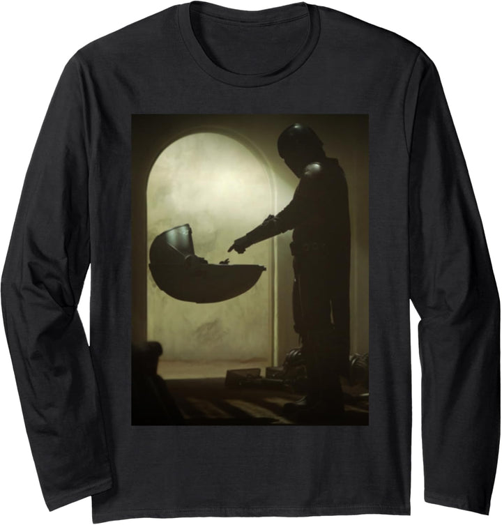 Star Wars The Mandalorian The Child First Meeting Screencap Langarmshirt
