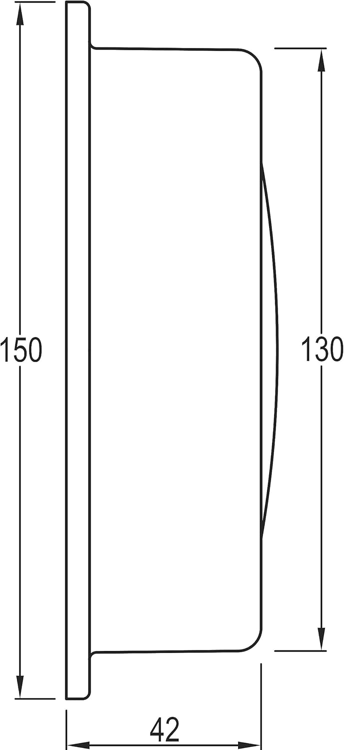 Delite 866im Altitude Schiffsuhr Tidenuhr Messing B x H: 150 mm x 42 mm