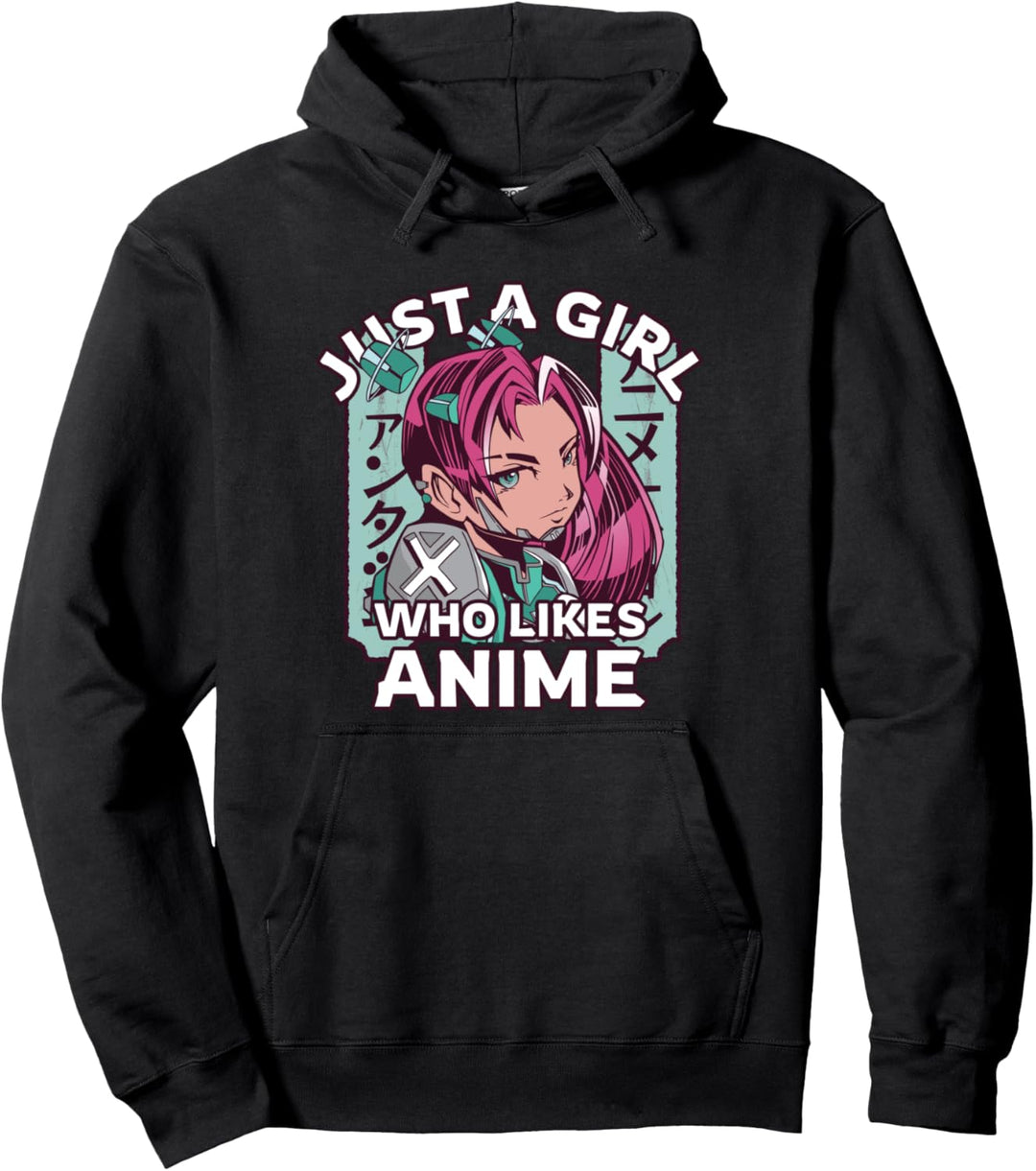 Japan Style, Just A Girl Who Likes Anime Pullover Hoodie