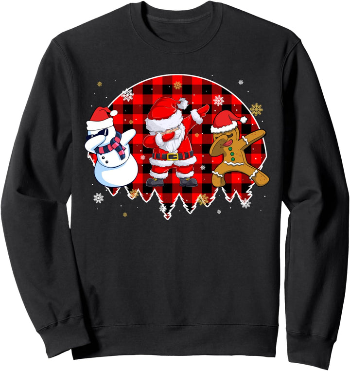 Dabbing Weihnachtsmann Santa Weihnachten Christmas Xmas Sweatshirt