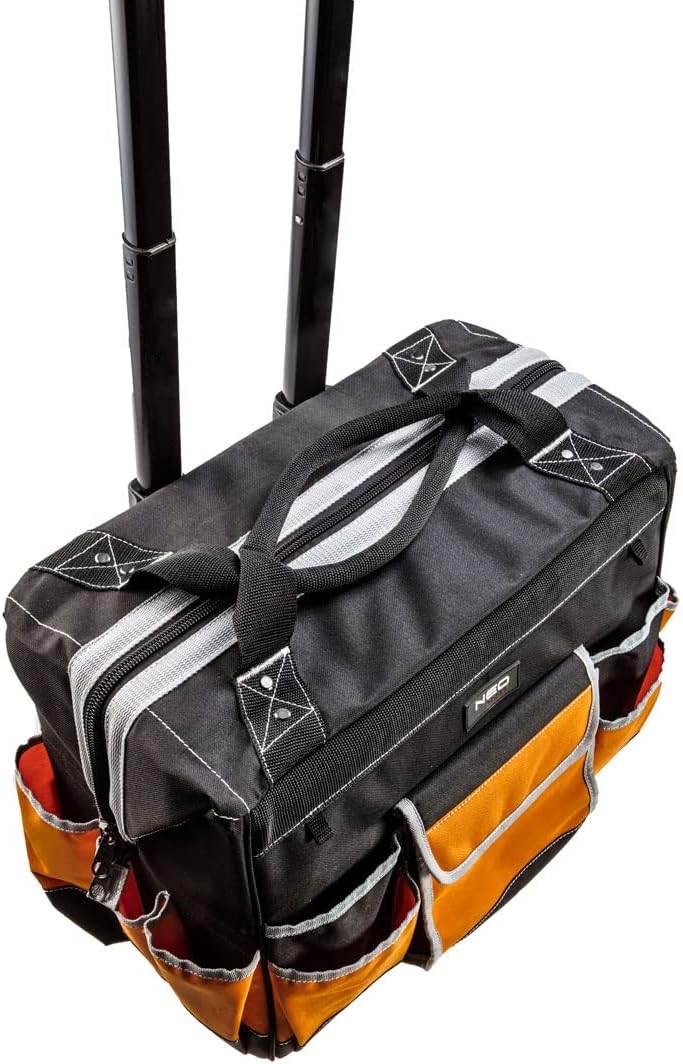 NEO TOOLS mobiler Profi Werkzeugkoffer mit Rollen Werkzeugbox Werkzeugtasche Werkzeugkiste Werkzeuga