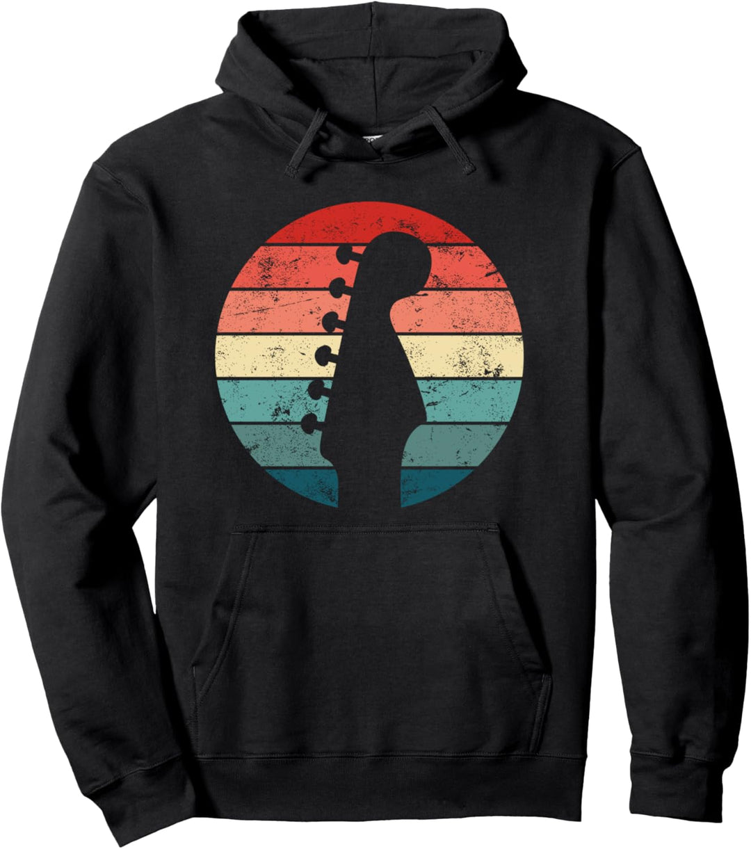 Vintage E-Gitarre Gitarrist Retro Gitarre Pullover Hoodie