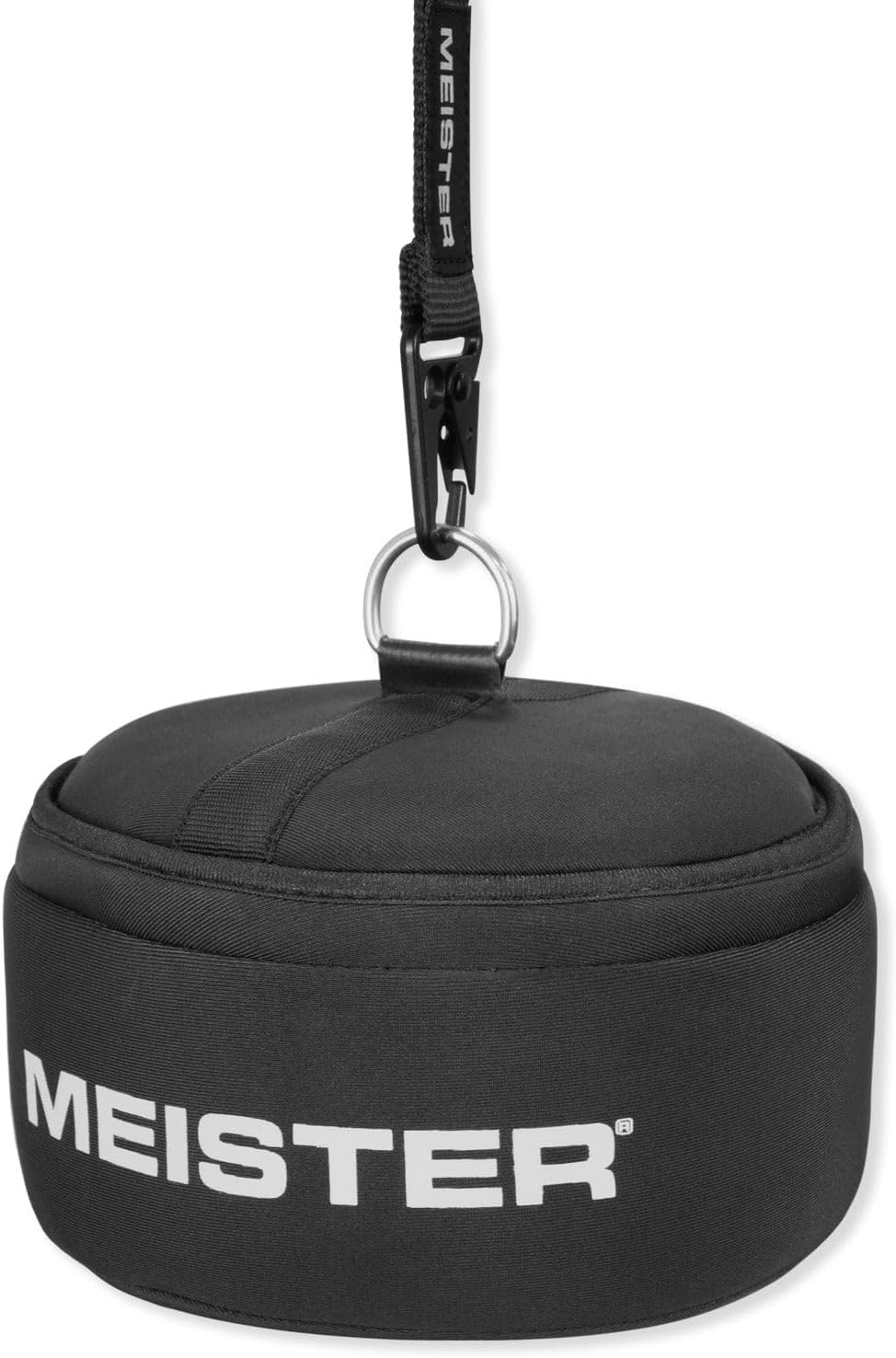 Meister SlipStrike Water-Filled Boxing Slip Bag w/Hanging Strap &amp; Carabiners Schwarz 7" Durchmesser