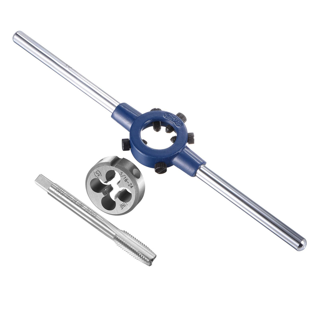 Gewindebohrer- und Schneideisen-Set, 5/16-24 UNF Schneideisen & 16mm-25mm Aussendurchmesser / M7-M8