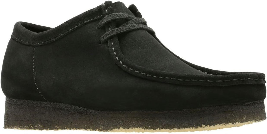 Clarks Herren Wallabee Mokassin 40 EU Schwarze Velourslederoptik, 40 EU Schwarze Velourslederoptik